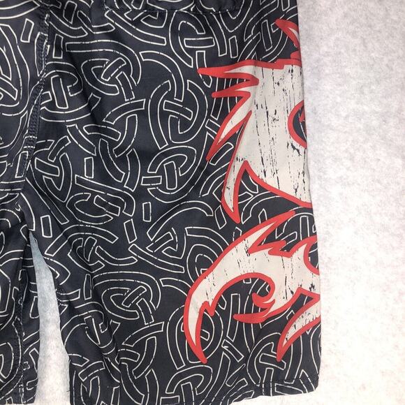 MMA Elite Shorts Mens XL Gray Black Board Skull Wings UFC Boxing Muay Thai Adult - Picture 10 of 12